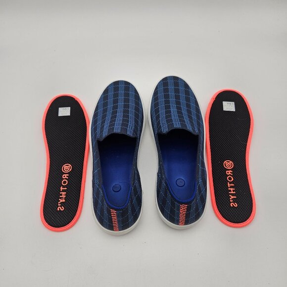 Rothys The Original Slip On Indigo Gingham Womens Sz 8.5 NEW - Picture 5 of 7